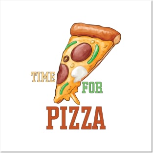 Time For Pizza , Pizza Lovers Posters and Art